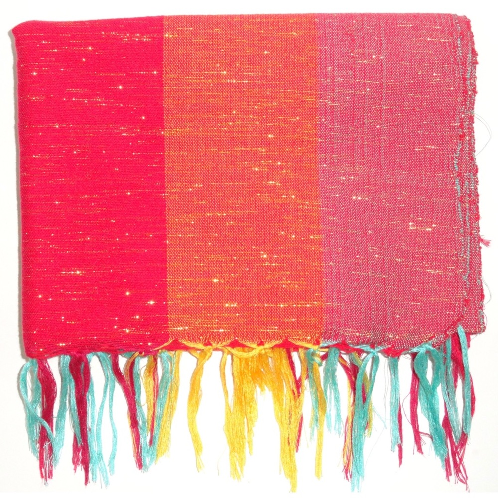 Multi-Coloured with Gold Interlace Table Runner